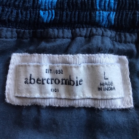 Abercrombie Kids Dark & Light Blue Polka Dot Layered Lined Girls Skirt - Picture 4 of 7